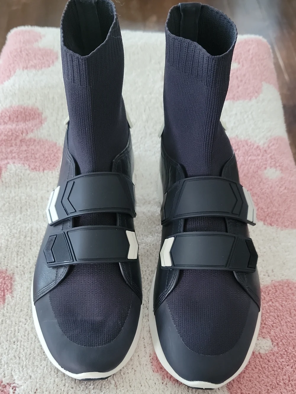 Tory Sport by Tory Burch Chevron Strap Sock Sneakers. Navy Women's Size 9.5 NWOT